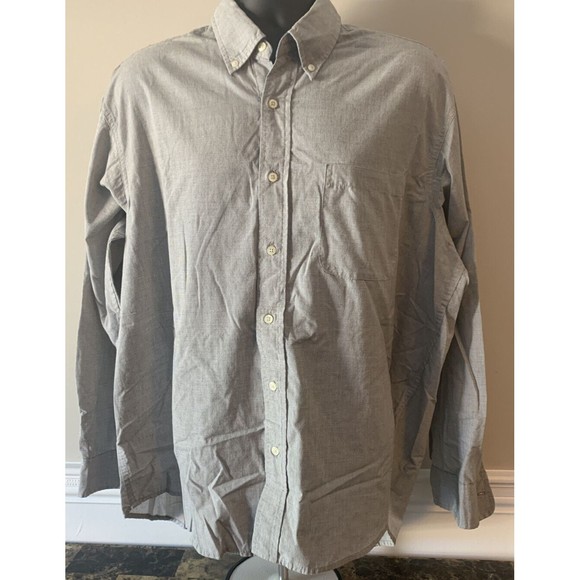 Men's Saddlebred Button-up Long Sleeve Extra large (XL) Blue Dress Shirt - Picture 3 of 7